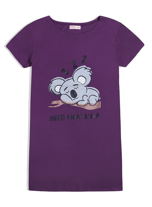 Purple Night Shirt - Design 30 - Khotwh